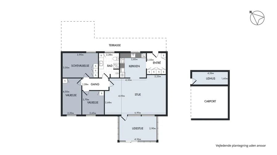 Plantegning — Bredgade 134A